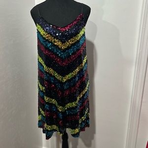 Multicolor Sequin Dress